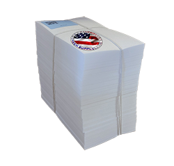 2.5oz Cap Squares - 4in x 7in - White